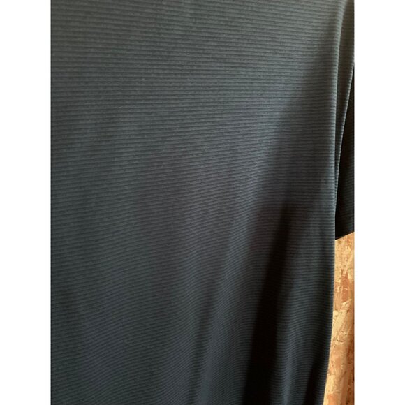 Nike Dri-Fit Mens Black Striped Short Sleeve Athletic Shirt L - Picture 6 of 7